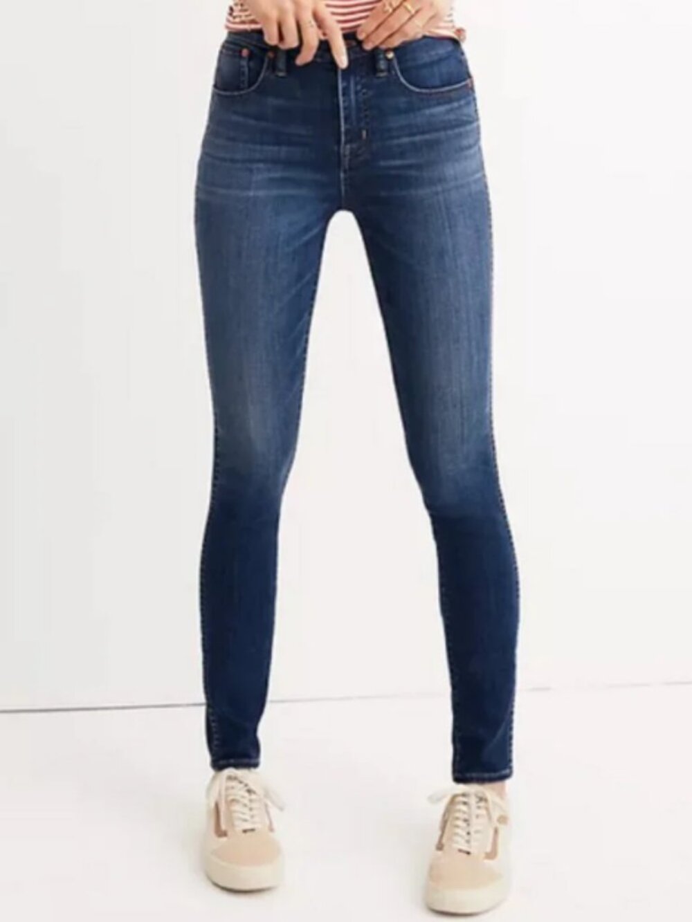 Madewell 10" High Rise Skinny Jeans Dark Wash H2245 Size 25